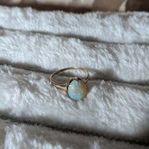 Elegant Gold Opal Ring